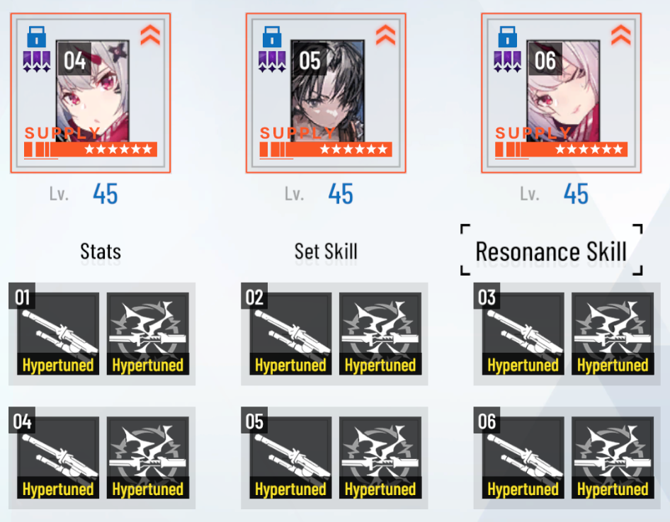 yet another grid of icons, again two rows, but each slot has two icons attached to it yet another grid of icons, again two rows, but each slot has two icons attached to it